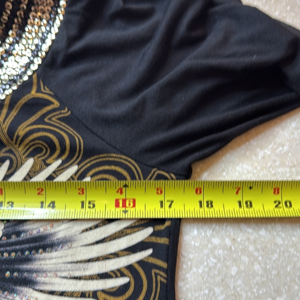 Harley Davidson Jeweled Three Quarter Sleeve Shirt Black Sz M
Womens - Picture 5 of 6